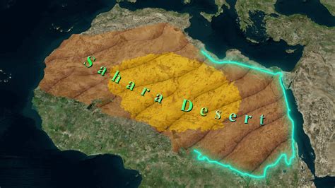 Sahara Desert Map 30813510 Stock Video at Vecteezy