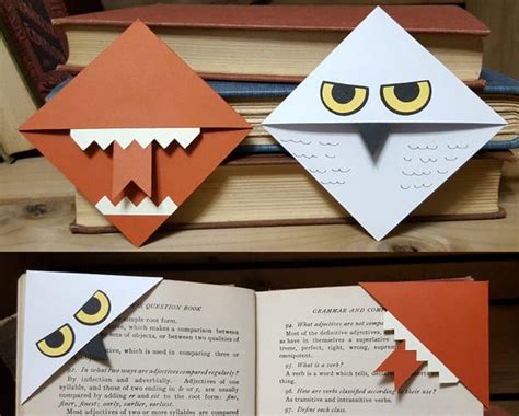 Free Shipping Harry Potter Inspired Corner Bookmarks Set of