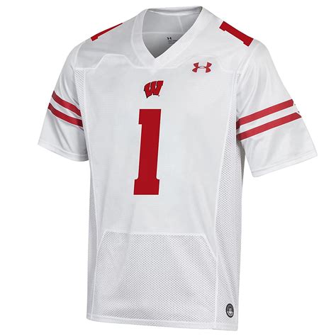 Under Armour 1 Wisconsin Badgers Premier Football Jersey | Academy