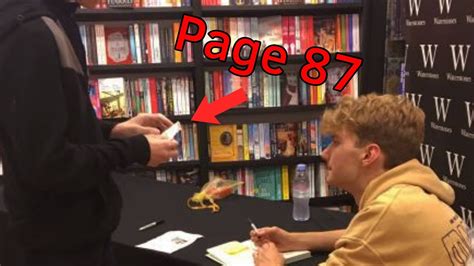 I Gave TommyInnit The Infamous Page 87 At His Book Signing! - YouTube