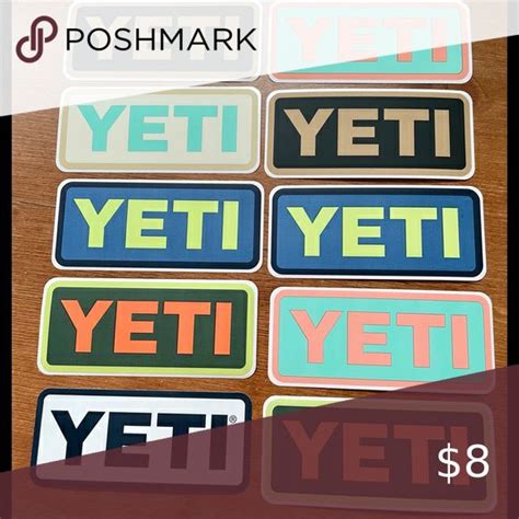 (10) Yeti Logo Stickers | Logo sticker, Yeti logo, Coloring stickers