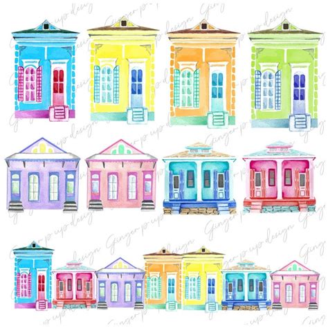 New Orleans Images Watercolor Clipart Mardi Gras Digital - Etsy