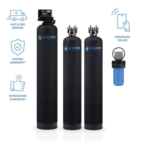 ULTRA Whole House Well Water Filter Salt-Free System Combo - SpringWell Water Filtration Systems