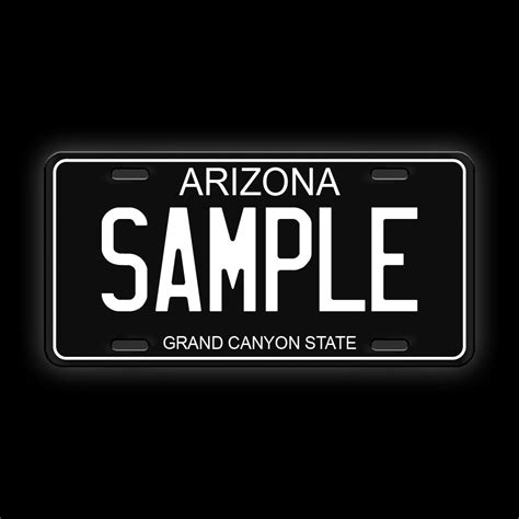 Black Custom Arizona License Plate – Limitless Workshop