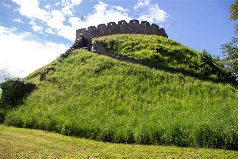 Totnes Castle; One of the earliest and best preserved examples of a Norman Motte and Bailey in ...