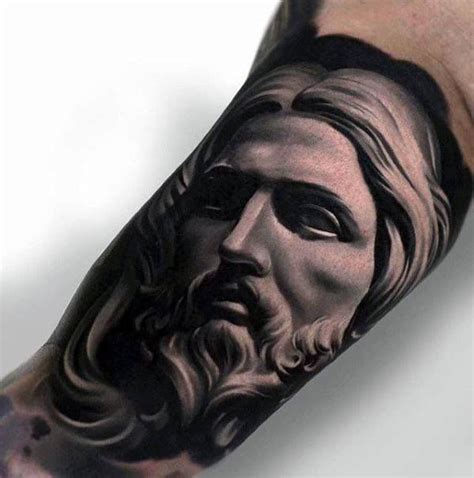 50 3D Jesus Tattoo Designs for Men. [2024 Inspiration Guide] | Jesus tattoo design, Jesus tattoo ...