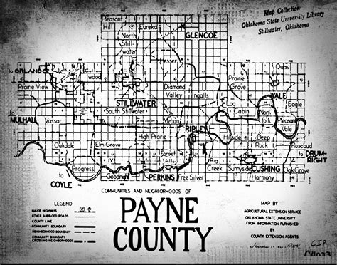 ARCHIVAL PAYNE COUNTY MAP — Dibble & Son Gallery