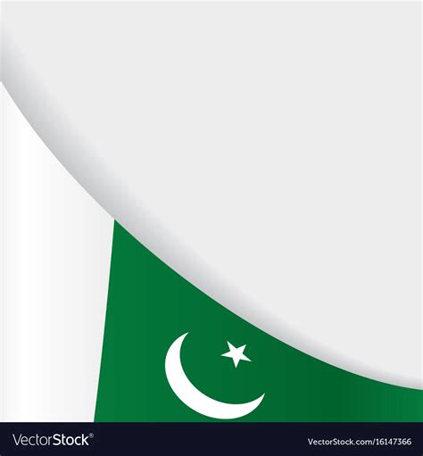 Pakistani flag background Royalty Free Vector Image