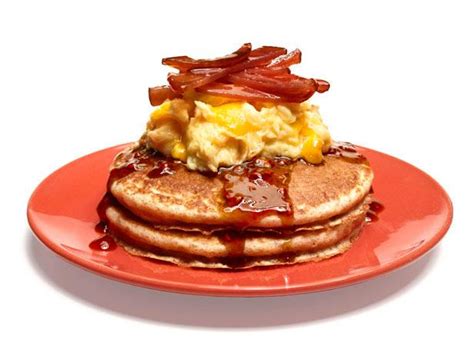 Whole-Grain Pancakes With Eggs and Bacon Recipe | Food Network Kitchen | Food Network