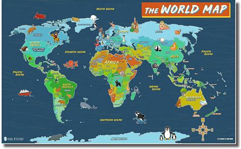 Printable Childrens World Map - Printable Online