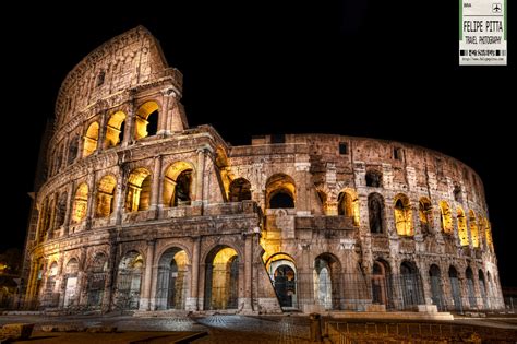 The Colosseum in Rome, Italy at night » Felipe Pitta Travel Photography Blog