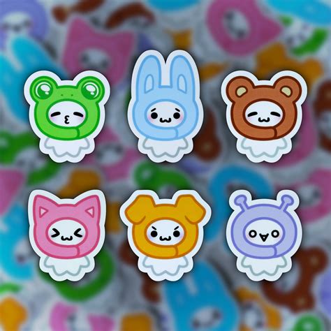 Animal Kaomoji / Emoticon / Emoji Vinyl Stickers - Etsy