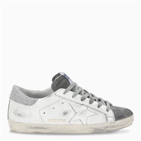 Golden Goose Deluxe Brand Goose Grey Glitter Superstar Sneakers in Dark Grey/White/Silver (Gray ...