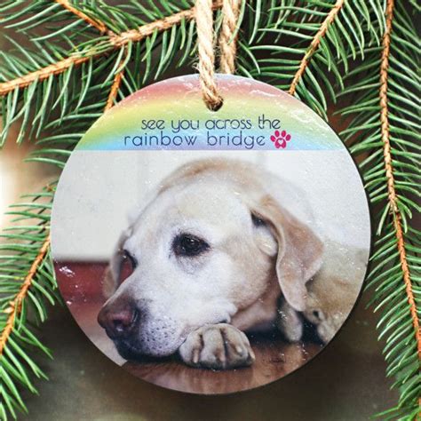 The Rainbow Bridge Slate Stone Pet Memorial Ornament