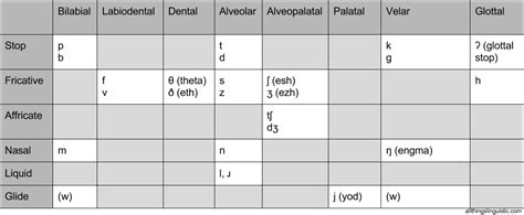 How to remember the IPA consonant chart - Tumbling over my own feet