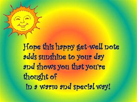 A Sunny Card To Cheer Up A Loved One. Free Get Well Soon eCards | 123 Greetings