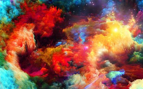 Rainbow Explosion Background