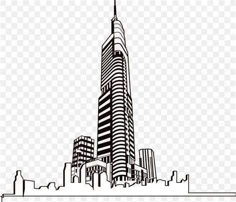 Skyscraper Black And White Clipart Christmas