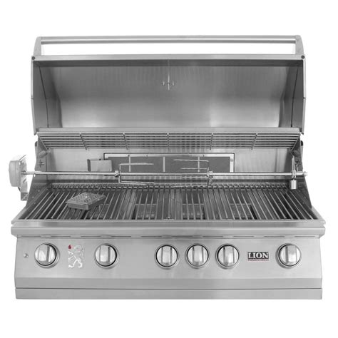 Lion 40-Inch Built-In Gas Grill – L90000 Stainless Steel Natural Gas ...