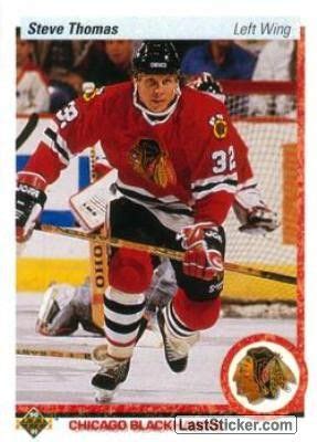 STEVE THOMAS 1990-91 CHICAGO BLACKHAWKS | Hockey cards, Hockey players, Blackhawks