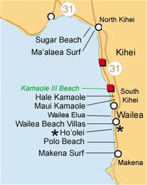 Sugar Beach Maui Map - Map Of Farmland Cave