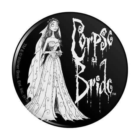 Corpse Bride Logo and Silhouette Pinback Button Pin - Walmart.com