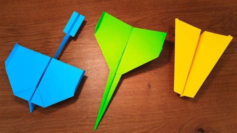 How To Make 5 EASY Paper Airplanes that FLY FAR | PPO - YouTube