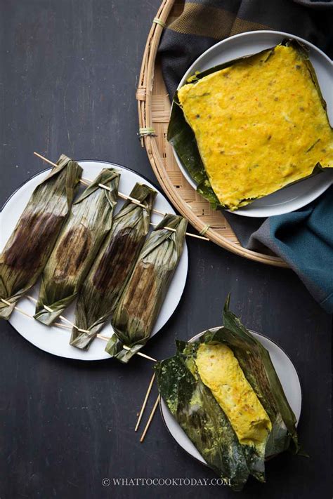 Nyonya Fish Otak Otak (Fish Custard in Banana Leaves) - Steamed or Grilled