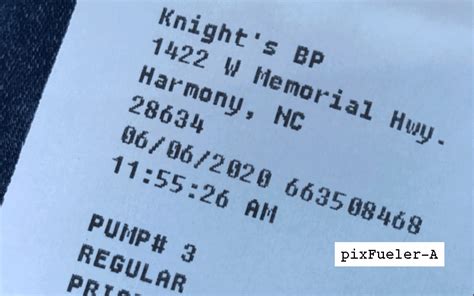 The Most Used Gas Station Fuel Receipt Font, pixFueler-A