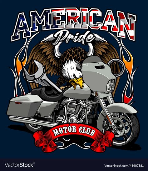 Motorcycle template for graphic design needs Vector Image