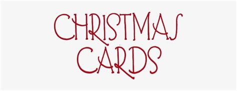 Christmas Cards - Calligraphy PNG Image | Transparent PNG Free Download ...