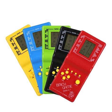 Retro Classic Childhood Tetris Handheld Game Players LCD Electronic Games Toys Game Console ...