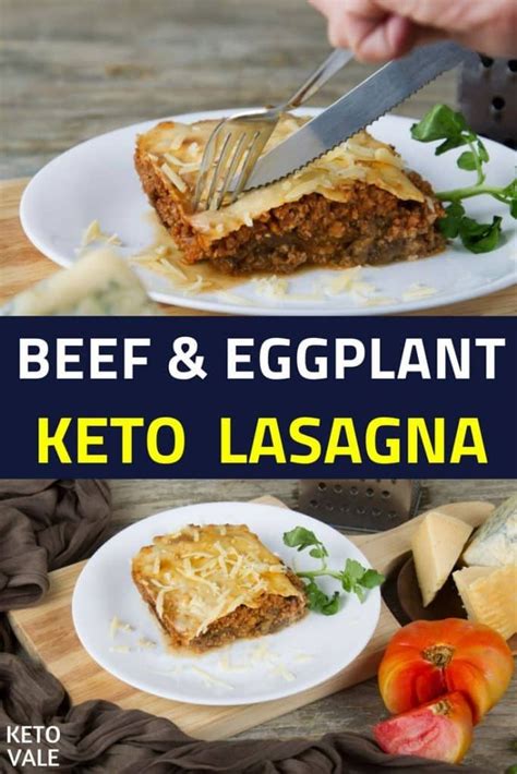Keto Beef and Eggplant Cheesy Lasagne Low Carb Recipe | Keto Vale | Recipe | Keto lasagna, Low ...