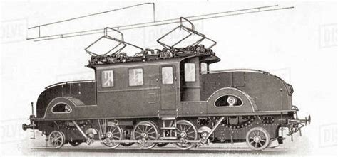 The First Alternating Current Electric Passenger Train Powered By Electricity From Overhead ...