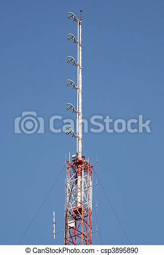 Stock Photography of FM radio transmitter antenna csp3895890 - Search Stock Photos, Pictures ...