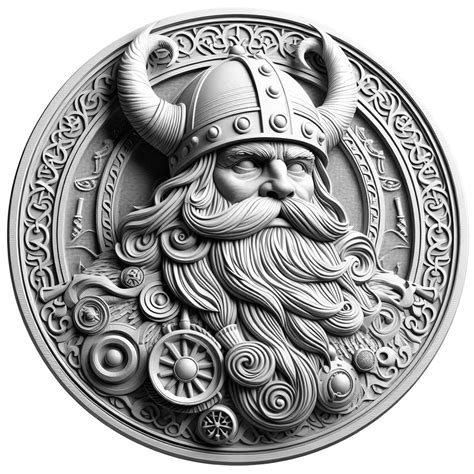 Viking Portrait, Laser Engrave File - Black And White Background - High Resolution Images For ...