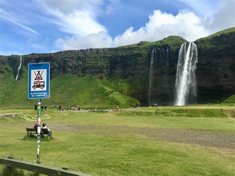 seljalandsfoss-no-camping-sign | The Postcard