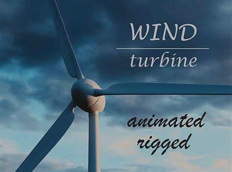 Wind turbine - rigged - animated - Blender Market