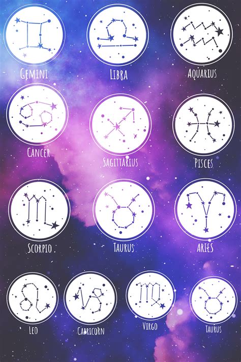 Zodiac Sign Purple Aesthetic Wallpapers - Wallpaper Cave