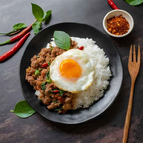 Thai Holy Basil Stir Fry with Beef (Pad Kra Pao) - Sticky Rice Thai Kitchen