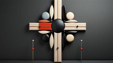 Premium Photo | Minimalistic modernist cross design