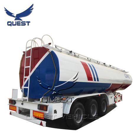 3 Axle 45000liters Diesel Fuel Tank Trailer Manufacturers Oil Tanker ...