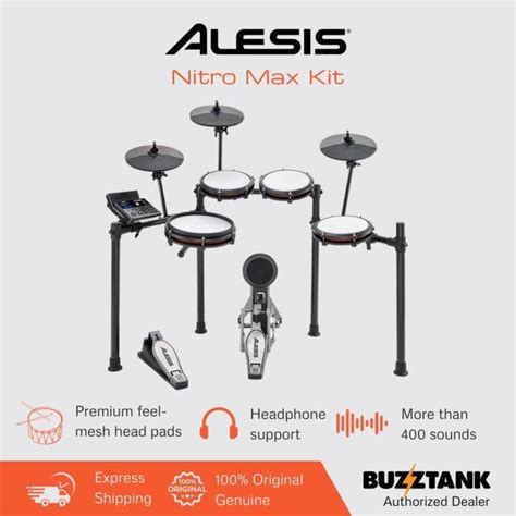 Alesis Nitro Max Electronic Drum Set Digital Drum Kit | Lazada