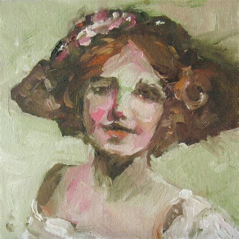 Happy in Her New Hat, 6" x 6" Oil on Panel | Woman painting, Oil paint brushes, Oil portrait