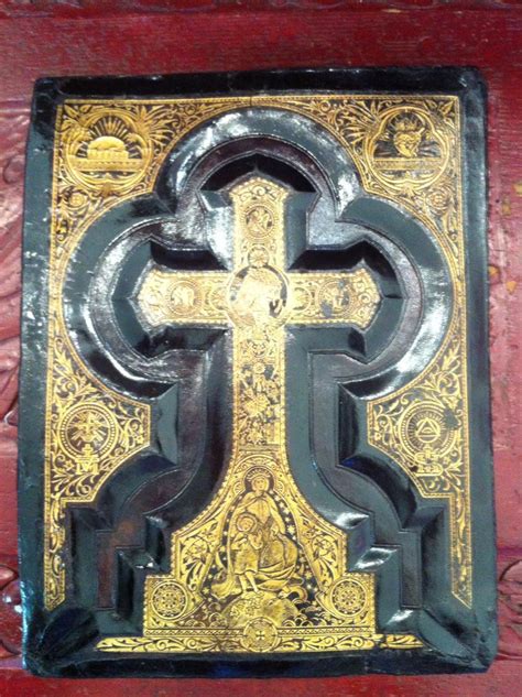 Gold Embossed Black Leather Bible Cover Wall Plaques - Etsy