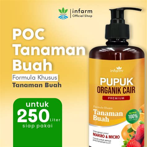 Jual INFARM - Pupuk Organik Cair Tanaman Buah / Bunga 500mL POC Kompos ...