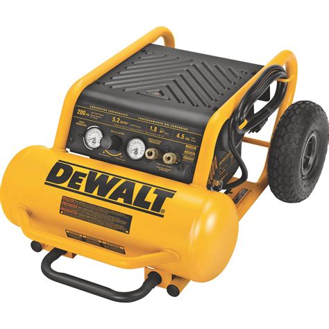 DEWALT Portable Electric Air Compressor — 1.6 HP, 4.5-Gallon Horizontal ...