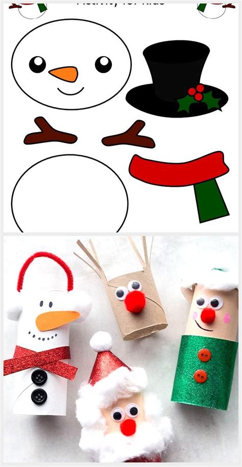 Printable Christmas Snowman Craft with FREE Template - Simple Mom ...