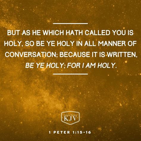 Be ye holy – Artofit