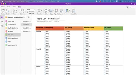 OneNote Template for Project Collaboration - The Better Grind